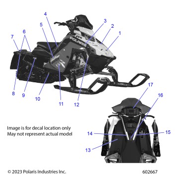 BODY, DECAL, 600 CC - S24TDL6KSA (602230)