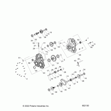 DRIVE TRAIN, GEARCASE INTERNALS - S26TLF9FSL (602130)