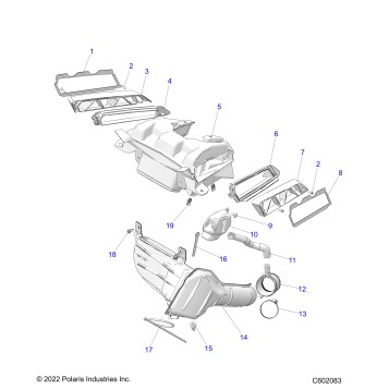 ENGINE, AIR INTAKE SYSTEM - S23TKP9FS (C602083)