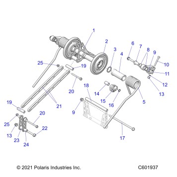SUSPENSION, TORQUE ARM, REAR - S25TKL9BS (C601937)