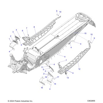 CHASSIS, FOOTRESTS, and RUNNINGBOARDS - S26TDZ8MS (C602855)