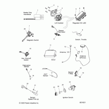 ELECTRICAL, SWITCHES, SENSORS and COMPONENTS - S21TLC6RS/6RE ALL OPTIONS (C601631)