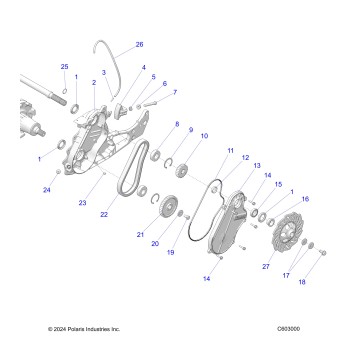DRIVE TRAIN, CHAINCASE - S26TDP8RS (C603000)