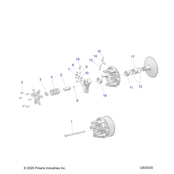 DRIVE TRAIN, CLUTCH, PRIMARY - S26TFM9BSB/9BSC (C603035)