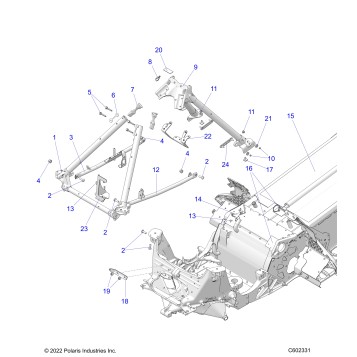 CHASSIS, CHASSIS ASM. and OVER STRUCTURE - S23TKP9FS (C602331)