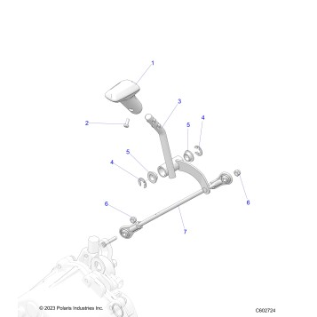 DRIVE TRAIN, SHIFT LINKAGE - S25AJE6RSN/6RSP (C602724)