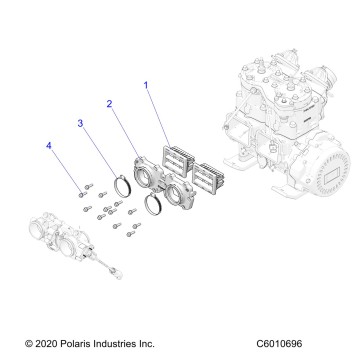 ENGINE, REED VALVE - S26MDX6DSA (C601696)