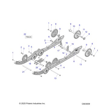 SUSPENSION, REAR - S26TDB9FSL/9FSM (C603009)