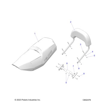 BODY, SEAT and BACKREST - S25CED5TSL/TSU (C602478)