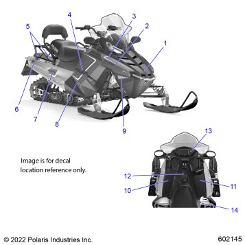 BODY, DECALS - S23CED5TSL/TSU (602145)