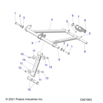 SUSPENSION, TORQUE ARM, FRONT 2.6