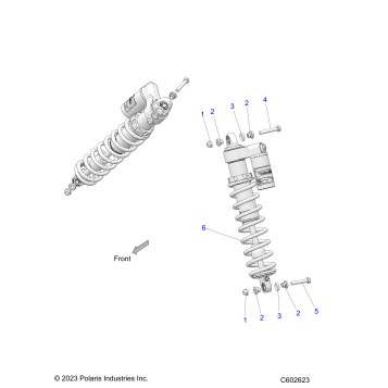 SUSPENSION, SHOCK MOUNTING (IFS) - S26MDX6DSA (C602623)