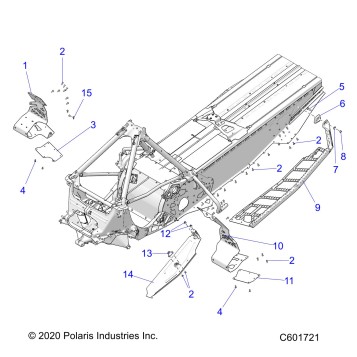 CHASSIS, CLUTCH GUARD/FOOTRESTS/RUNNING BOARDS - S21EKP8RS ALL OPTIONS (C601721)