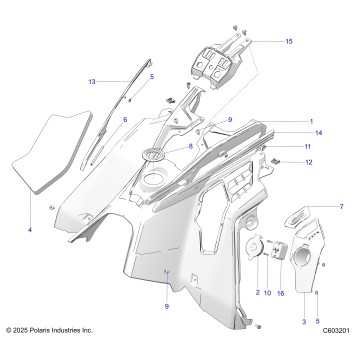 BODY, CONSOLE ASM. - S26AJE9FSL/AJN9FSL/FSM (C603201)