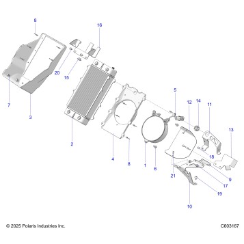 ENGINE, COOLING, RADIATOR - S26TLF9FSL (C603167)