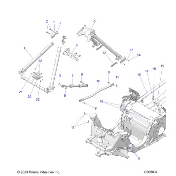 CHASSIS, CHASSIS ASM. and OVER STRUCTURE - S25TLC8RS (C601608)
