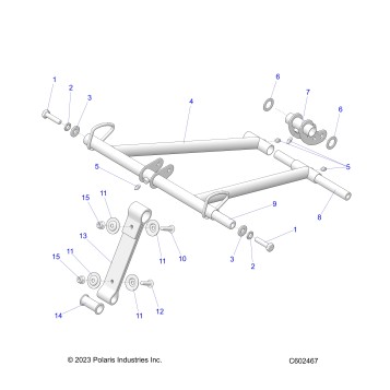 SUSPENSION, TORQUE ARM, FRONT - S25CED5TSL/TSU (C602467)