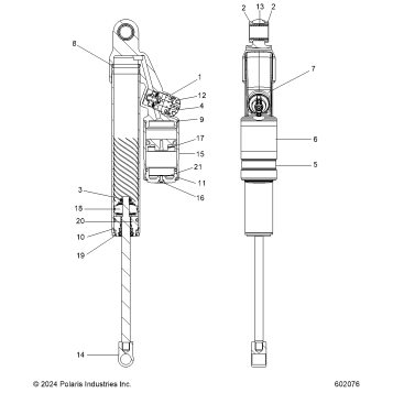 SUSPENSION, SHOCK, REAR TRACK - S26TFN6RSP/RSL (602076)