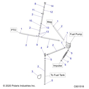 FUEL SYSTEM, FUEL PUMP and FUEL LINES - S22CED5TSL/TSU (C601518)