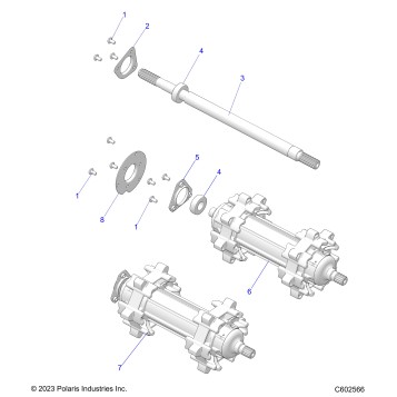 DRIVE TRAIN, JACKSHAFT and DRIVESHAFT - S24TFK6RS (C602566)