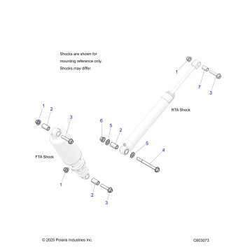 SUSPENSION, SHOCK MOUNTING, REAR SUSP. - S26TFN6RSP/RSL (C603073)