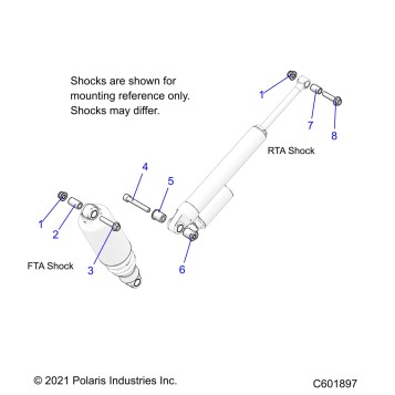 SUSPENSION, SHOCK MOUNTING, REAR SUSP. - S26TLF6RSL (C601897)