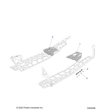 CHASSIS, PASSENGER FOOTRESTS - S23TDH6RS (C602268)