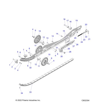 SUSPENSION, RAIL BEAM LH/RH - S23TDV6RS (C601863)