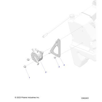 FUEL SYSTEM, FUEL PUMP MOUNTING - S25CED5TSL/TSU (C602451)