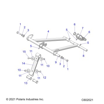SUSPENSION, TORQUE ARM, FRONT 3