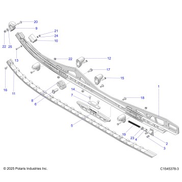 SUSPENSION, RAIL BEAM LH/RH - S26TLC8MS/TLR8MS (C1545378-3)