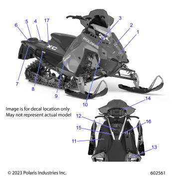 BODY, DECAL, BLACK SIDE PANEL W/ GRAY TRIM - S24TLP8RS (602561)