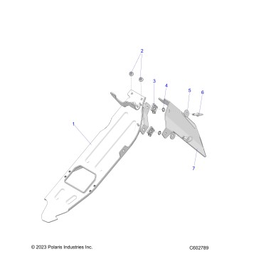 CHASSIS, CLUTCH GUARD ASM. AND SHIELD - S26TLF9FSL (C602789)