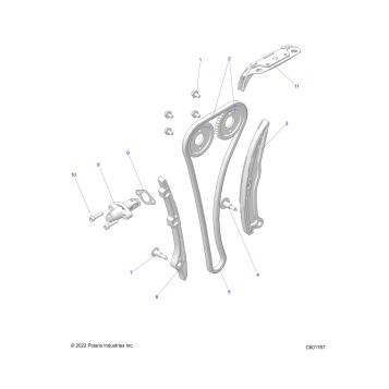 ENGINE, CAMCHAIN, SPROCKETS AND TENSIONER - S23TKP9FS (C601767)