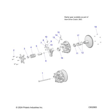 DRIVE TRAIN, CLUTCH, PRIMARY - S26TGG8MS (C602883)