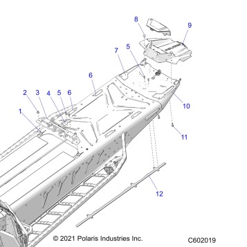 CHASSIS, REAR, MISC. COVERS AND SNOWFLAP - S23TFM8MS (C601998)
