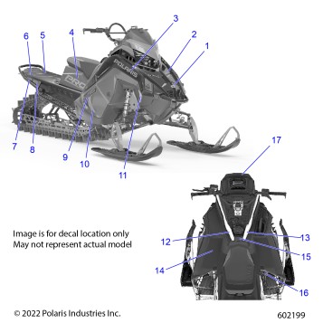 BODY, DECAL, BLACK SIDE PANEL W/FLAT BLACK ACCENT - S23TFM8RS (602199)