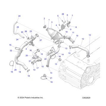 ENGINE, COOLING SYSTEM - S25TGM8RS (C602829)