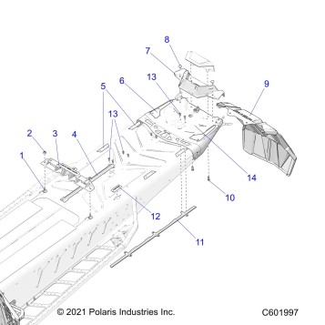 CHASSIS, REAR, MISC. COVERS AND SNOWFLAP - S24TFK6RS (C601997)
