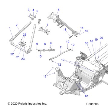 CHASSIS, CHASSIS ASM.  and OVER STRUCTURE - S23TKV8RS (C601608)