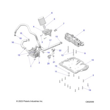 ENGINE, OIL PUMP/FILTER/COOLER - S24TDP9FS (C602559)