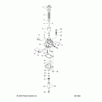 ENGINE, CARBURETOR - S22CED5TSL/TSU (601492)