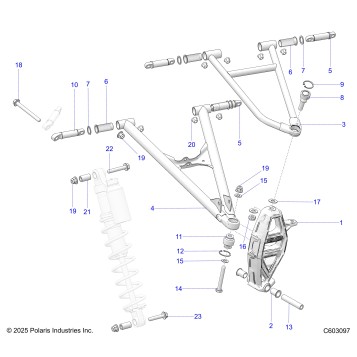 SUSPENSION, CONTROL ARMS and SPINDLE - S25TLP6RS (C603097)