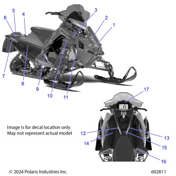 BODY, DECAL, BLACK SIDE PANEL W/GRAY ACCENT - S25TDV6RS (602616)