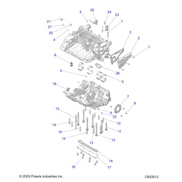 ENGINE, CRANKCASE - S26TDE9FS (C603012)
