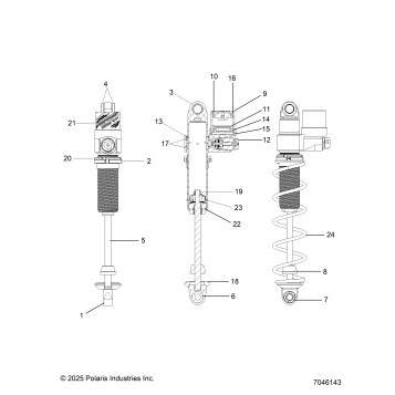 SUSPENSION, SHOCK, IFS ESCAPE - S26TLR8RS (7046143)
