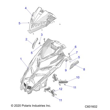 BODY, HOOD ASM. - S22TKV6RS ALL OPTIONS (C601602)