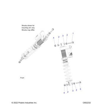 SUSPENSION, IFS SHOCKS MNTG. - S23TDL6KSA (C602232)