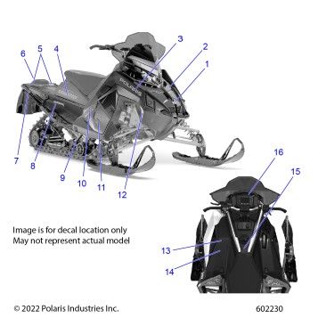 BODY, DECAL, RED SIDE PANEL W/BLACK ACCENT - S23TDL6KSA (602230)