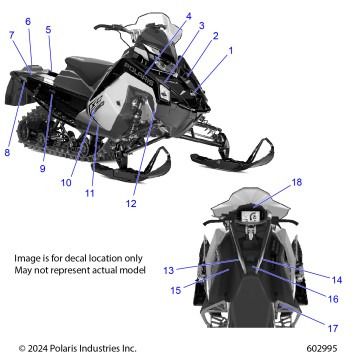 BODY, DECAL, BLACK SIDE PANEL W/BLUEDUSK TRIM - S26TLP6RS (602995)